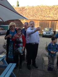 Best Man Graham toasts the happy couple