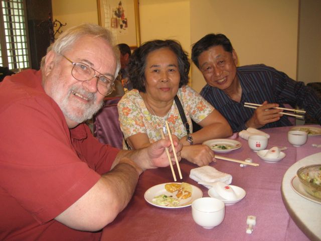 Sharing Mothering Sunday Meal with Abe's mum and dad