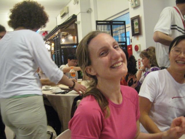 Lara Alcock at the banquet