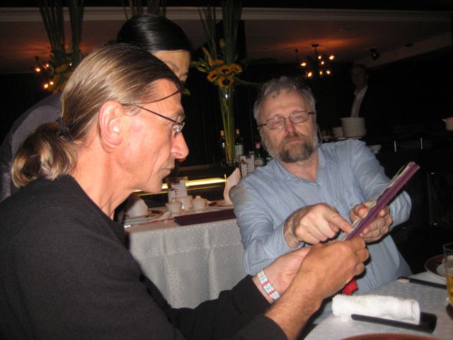 John and Walter choose around 20 dishes for the feast