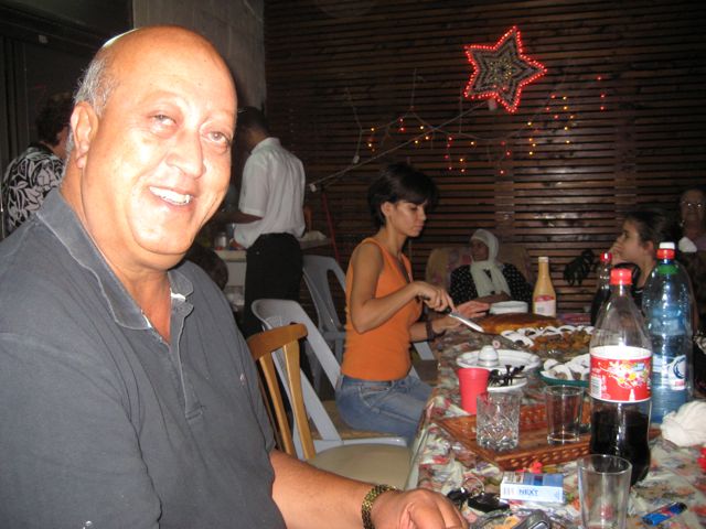 Shaker Rasslan at the house of his mother-in-law