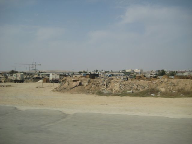 passing Bedouin villages