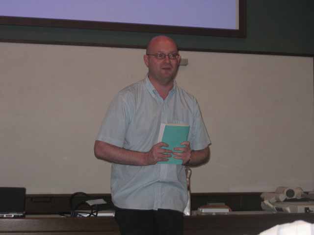 Adrian introduces the next session