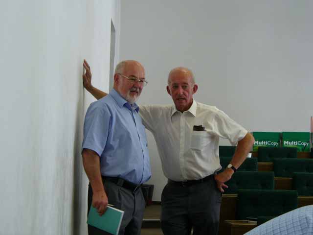 Eddie and Graham Littler in the break
