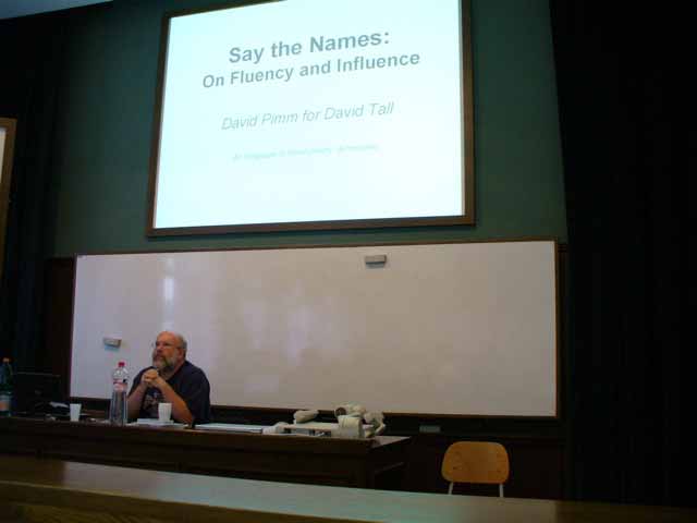 David Pimm remembers David Tall