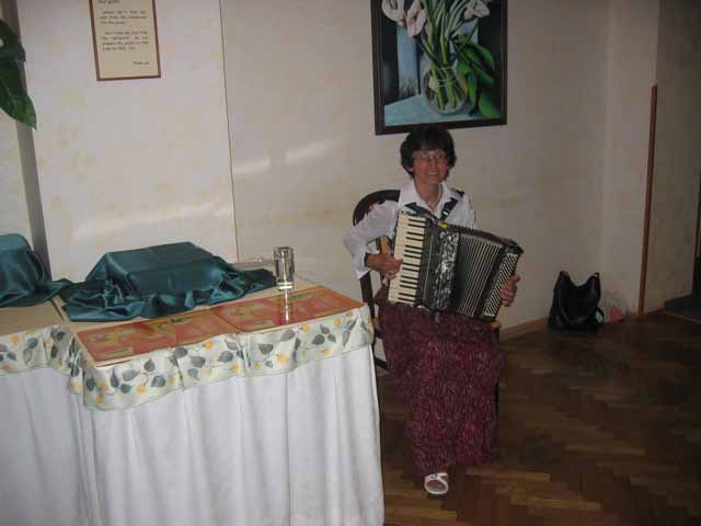 with gentle organ accompaniment