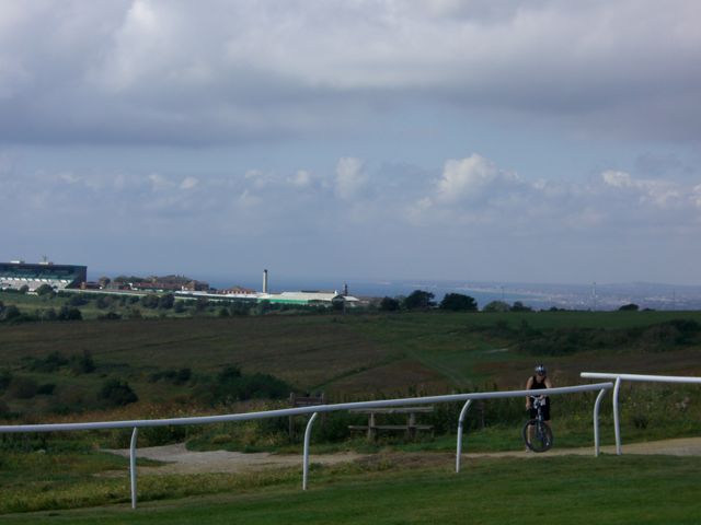 towards the grandstand