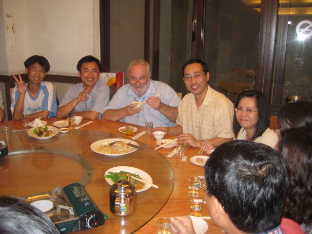 The banquet with David's academic grandchildren (Abe's graduate students)