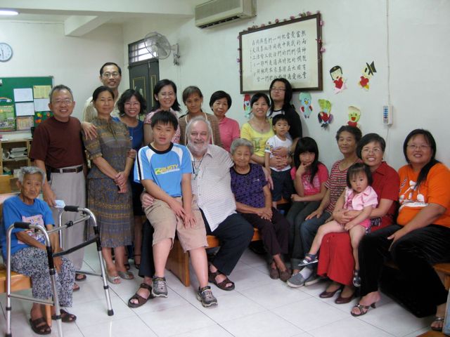 Sunday morning at church in Fen Yuan