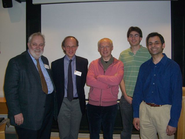 David Tall, Nick Woodhouse. Marcus du Sautoy, Paul & Roy Wikramaratna