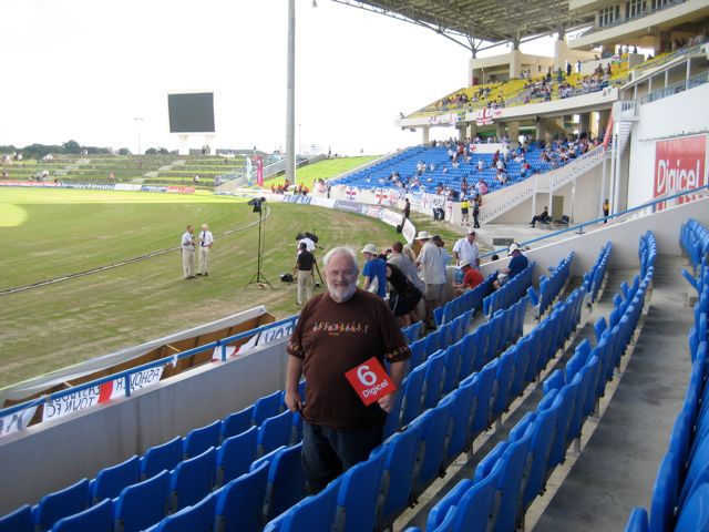 Ready for the second test at the new Vivian Richards Stadium as Botham and Gower prepare for Sky TV