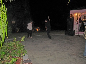 Chris dances the night away with Tess