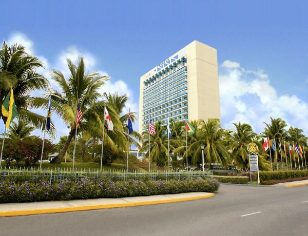 The Pegasus Hotel where we stayed in Jamaica