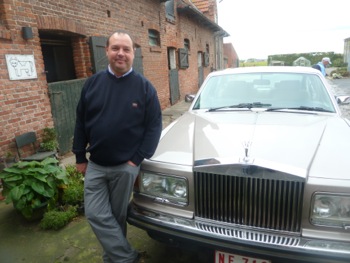 Our driver Wim Maet and his Rolls Royce