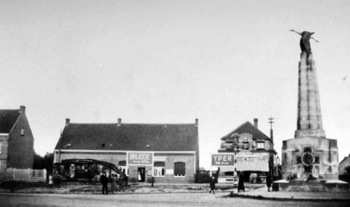 Tank moved to town square besides the Guynemer Monument